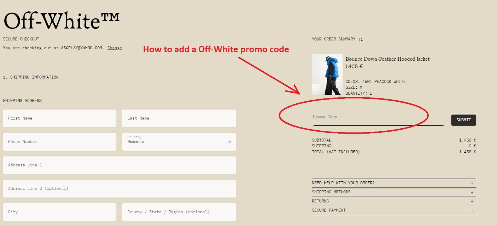OFFWHITE Promo Code ⇒ 15 Discount in January 2024