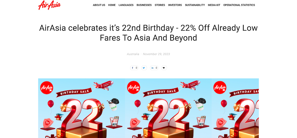 AirAsia BirthdayDiscount